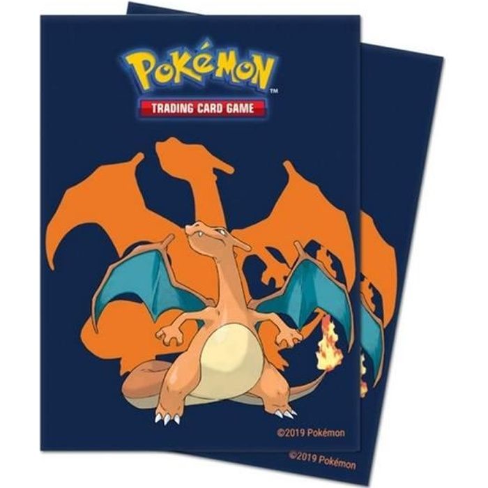 Pokemon Protege Cartes Dracaufeu Charizard 65 Sleeves Cdiscount Jeux Jouets