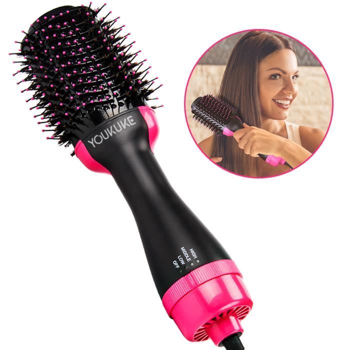 YOUKUKE Brosse Soufflante 3 en 1 Brosse Lissante One-Step Sèche Cheveux Volumisant pour Tous Types de Cheveux