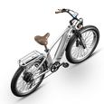 Shengmilo MX04 - Vélo Électrique Rétro - Bafang 1000W - Fat Bike 26 pouces - Samsung Batterie Amovible 48V15Ah - Argent-1