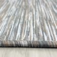 Tapis sisal intérieur / extérieur tissé à plat uni gris beige chiné [120x170 cm]-1