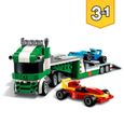 LEGO® Creator 3-en-1 31113 Le Transporteur de Voitures de Course, Jouet, Camion avec Remorque-1