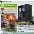 Sedatech Pack PC Gamer Expert – AMD Ryzen 7 5700X – RTX3060 – 16Go RAM – 1To SSD M.2 – 2To HDD – Windows 11 – Moniteur 24"-1
