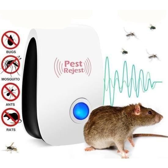 2pcs Prise Anti Moustique Ultrason, Ultrason Souris et Rats Et Rat