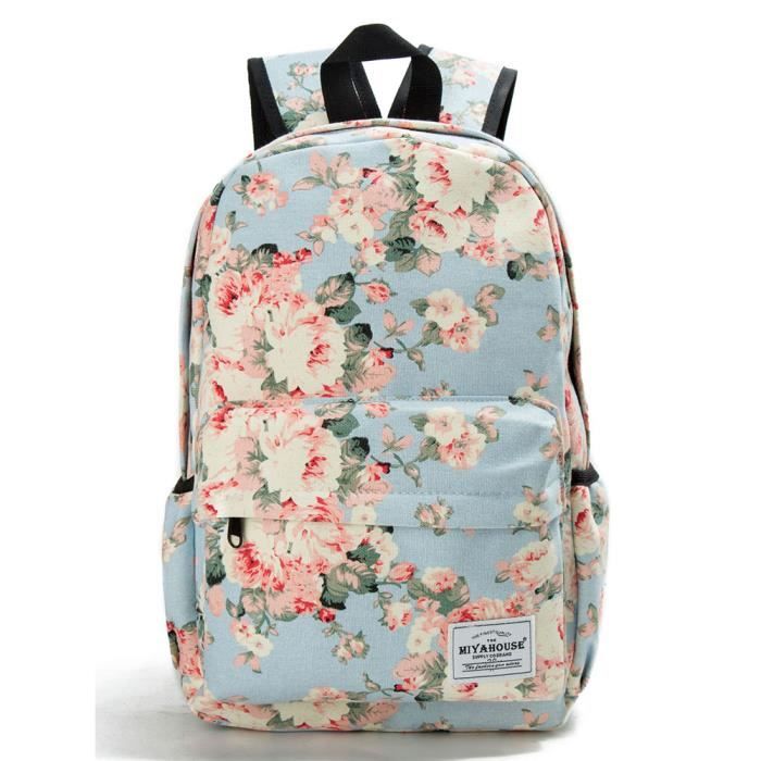 808a High Quality Rucksack Fashion Travel Canvas Women Backpack