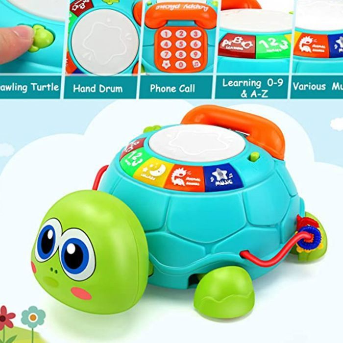 Jouet Musical Crocodile Pour Bébé 1 An – Piano, Animaux Parlants, Lumières Et Quiz – éveil Montessori 12-36 Mois