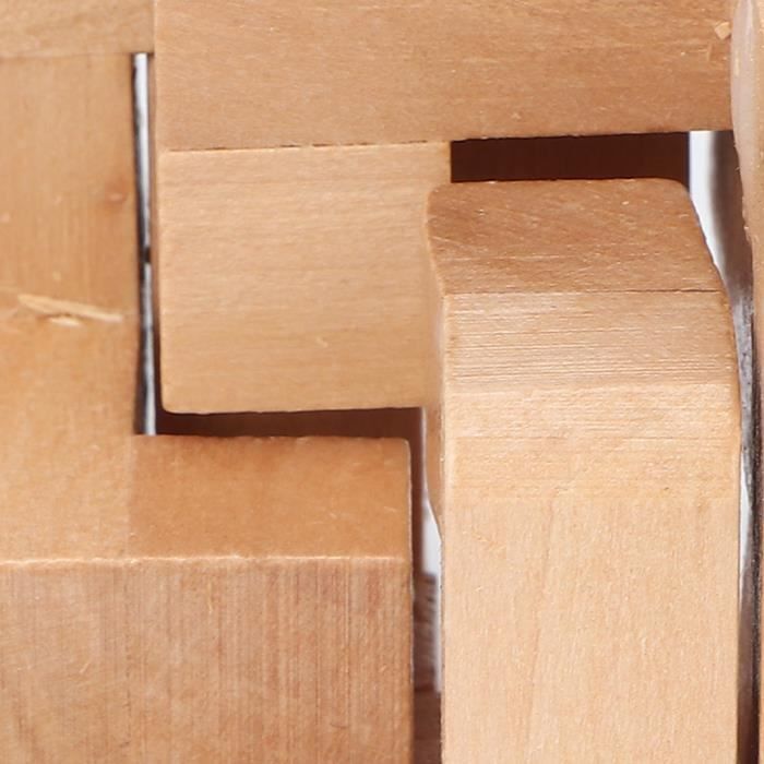 KIMISS casse-tête en bois Jeu de puzzles à emboîtement en bois