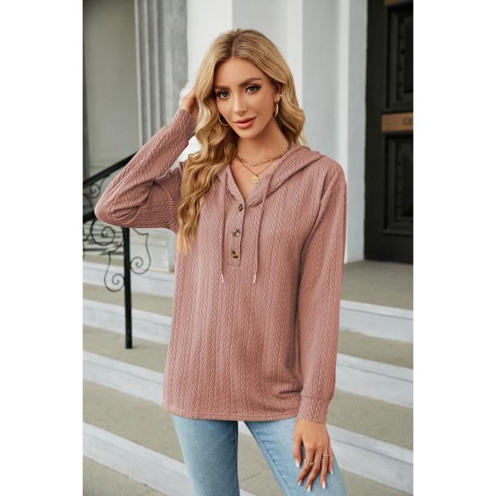 Pull femme clearance à capuche
