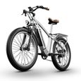 Shengmilo MX04 - Vélo Électrique Rétro - Bafang 1000W - Fat Bike 26 pouces - Samsung Batterie Amovible 48V15Ah - Argent-2