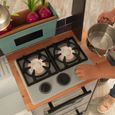 KidKraft - Cuisine en bois pour enfants Farm to Table avec son et lumière - 18 accessoires dont  aliments factices "hachables"-2