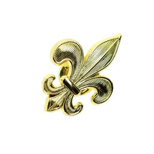 Broche Fleur De Lys En Argent Rustique - Dimensions 7,5 X 1,7 Cm - Neuf Avec étiquettes