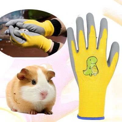 Mr.Panda Gants De Jardinage Enfants 2-4 Ans - 3 Paires, Caoutchouc, Taille XXXS