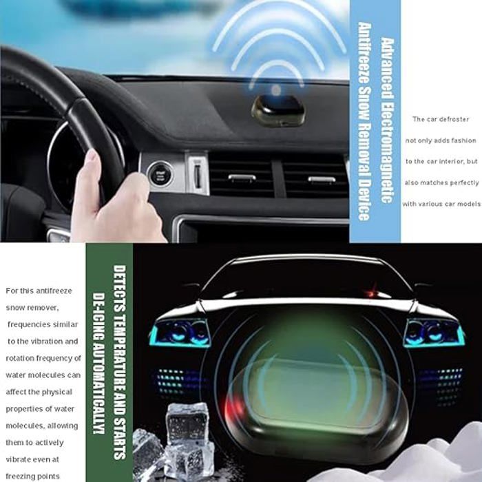 Dégivreur De Vitre électromagnétique (lot De 2) - Démarrage Rapide - Anti-gel Pour Voiture - Hiver