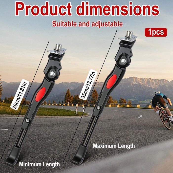 Bequille Velo réglable pour 22-28 Pouces,Accessoires de vélo pour VTT