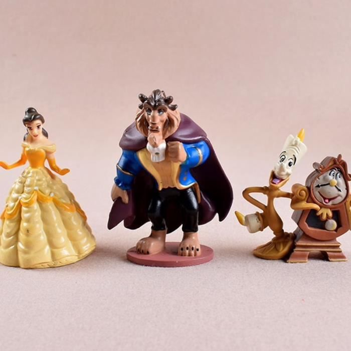 Figurines de jouets Disney, le royaume de la bête, véritable série