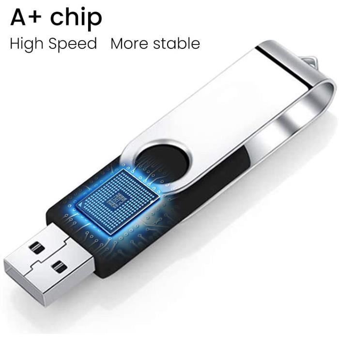 Cle USB 32 Go Lot de 10 USB2.0 Flash Drive Clef USB Pivotant Stockage  Disque Mémoire Stick Pendrive avec Cordes (10 Couleurs 3[114]