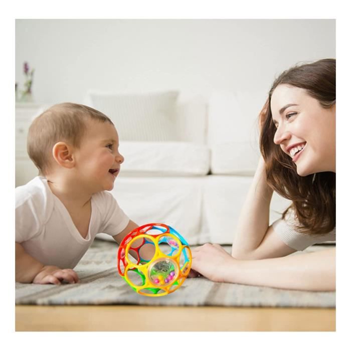 Ceeyoll Balle Sensorielle Bébé - Oball Souple En Silicone, Facile à Attraper