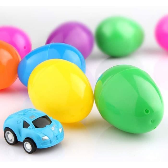 Toddmomy Lot De 12 œufs En Plastique Doré – Capsules Vides à Remplir Pour Loterie, Chasses Aux œufs Et Cadeaux Surprise