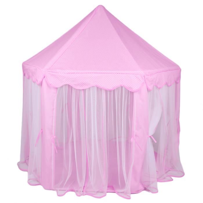 Tente Tipi Château De Princesse Pour Enfants - 130x100x130 Cm, Intérieur/extérieur, Cadeau Anniversaire