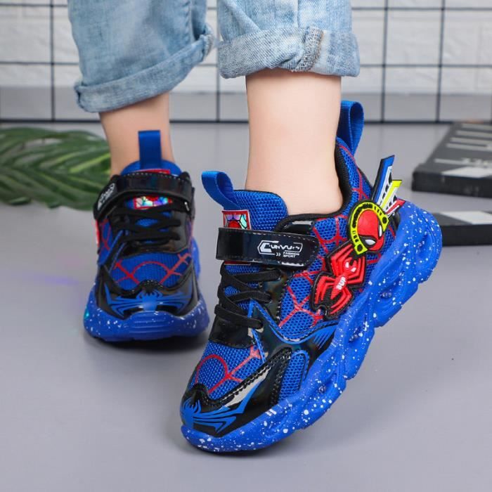 Chaussure clearance spiderman lumineuse