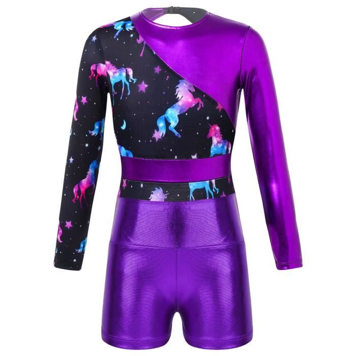 Justaucorps Gymnastique Oyolan Garçon Avec Short - Tenue Danse Ballet Sport 5-16 Ans - Polyester/Élasthanne
