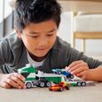 LEGO® Creator 3-en-1 31113 Le Transporteur de Voitures de Course, Jouet, Camion avec Remorque-3