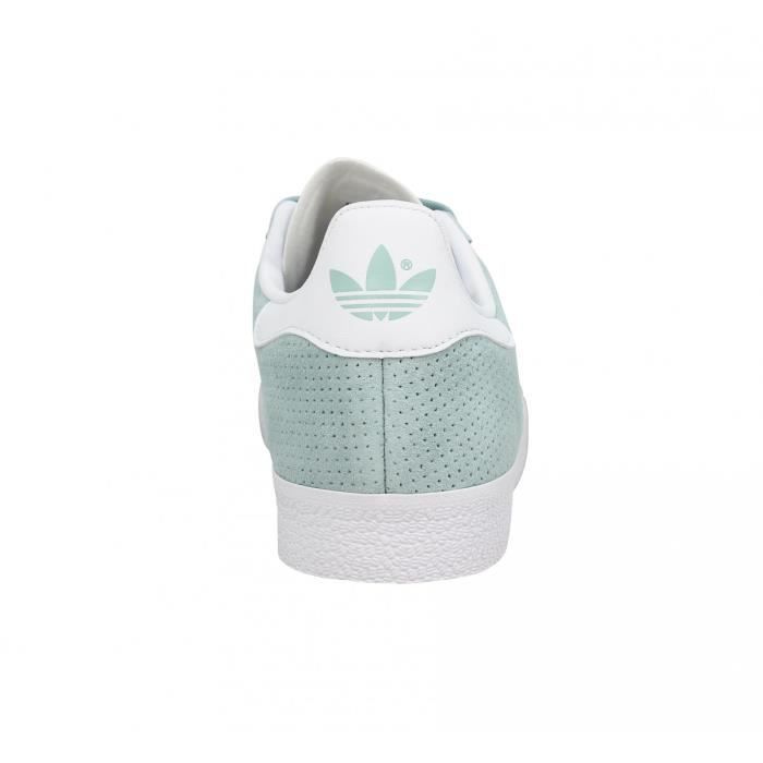 Baskets ADIDAS Gazelle velours perfo Femme 38 Vert Cdiscount