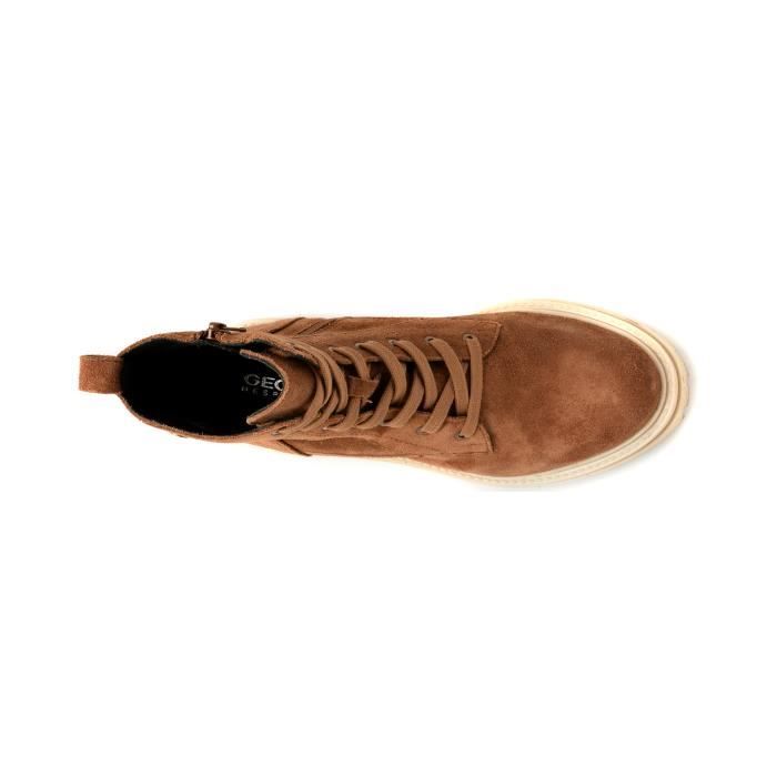 Bottines femme Geox Calzature Marron 38 Cuir Talon carre 2cm
