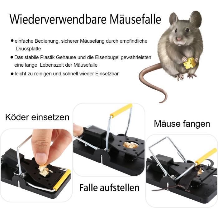 8pcs piège à souris, durée de vie élevée, sans poison, piège robuste — free download