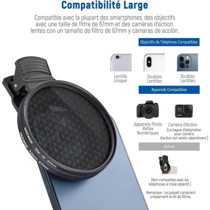 NEEWER Lot de 4 filtres infrarouges 67 mm IR720/IR760/IR850/IR950 infrarouge IR avec sac de transport et chiffon de nettoyage, compatibles avec les appareils photo reflex numériques Canon Nikon Sony NEEWER Lot de 4 filtres infrarouges 67 mm IR720/IR760/IR850/IR950 infrarouge IR avec sac de transport et chiffon de nettoyage, compatibles avec les appareils photo reflex numériques Canon Nikon Sony