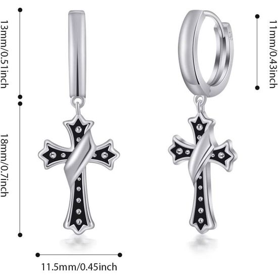 Boucles D'Oreilles Créoles En Acier Inoxydable Martelé,Pour Femme,Résistantes À L'Eau,10 Mm De