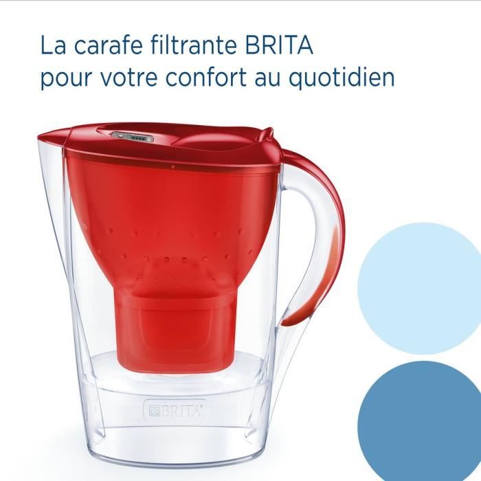 Bouteille et carafe filtrante Brita Carafe filtrante Marella rouge