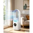 Ventilateur sans pale brumisateur USB, mini refroidisseur d’air 6 vitesses avec humidification, fonction minuter CLIMATISEUR MOBILE