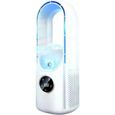 Climatiseur Évaporatif Portable Silencieux 2026 – Ventilateur Rafraîchissant sans Pales, 300 ml, 6 Vitesses, Refroidisseur (Blanc)