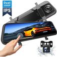 Caméra de Voiture Dual VanTop H609 - 1080P HD Dashcam - Écran Tactile 10" IPS Full - Support 128G Carte Mémoire-0