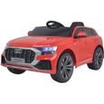 Voiture électrique - HAPPY GARDEN - Audi Q8 - Rouge - 12V4.5Ah - 3 Vitesses-0