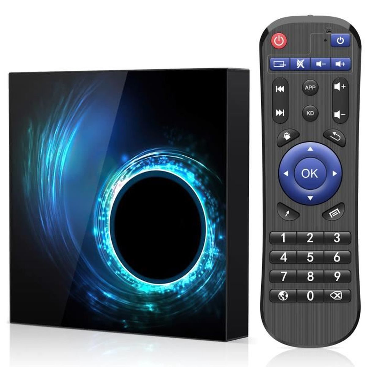 Boîtier Android TV 14 - 4Go RAM 128Go ROM - 4K HDR10, WiFi 6, Bluetooth 5.4 - Compatible Netflix, YouTube, Streaming - RK3528 Quad Core