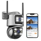 LOSEI Caméra de Surveillance Dual Lens 6MP 4K UHD 5x Zoom Vision Nocturne Détection Humaine Interphone ICSee APP WIFI BT Alexa IP66