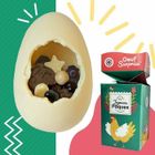CHOCODIC Maxi Oeuf Garni Chocolat Blanc de Pâques