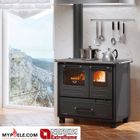XIAOMI Cuisinière à bois LA NORDICA - Family 4,5 11,8kw - couleur:Noir Anthracite