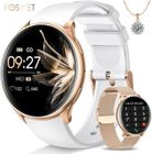 KIQULOV Montre Connectée Femme avec Appel Bluetooth 1.32'' Smartwatch Femme avec 120+ Sport SpO2/Étanche/Sommeil/Android iOS Or