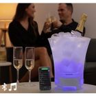 TELE SHOPPING MODEZVOUS - Seau a Glacon Eclairage LED - Enceinte Bluetooth Rechargeable Seau a Champagne Biere Vin - Bac a Glace LED 7 Couleurs