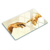 Protection Plaque de Cuisson, couvre plaque de cuisson en verre - Decortapis - 52 x 30 cm Création des mains d'Adam