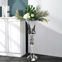 1 * Grand 74cm Superbe Fer De Luxe Vase À Fleurs Urne Table De Mariage Décoration De La Maison
