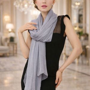 Écharpe Femme DOKRIN Mousseline De Soie – 70 X 175 Cm, Léger Et Doux – Pour Robe De Soirée, Mariage, Cadeau – Plusieurs Coloris