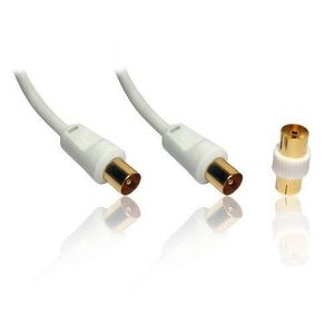 Adaptateur M/âle /à Femelle C/âble Trois Voies Connecteurs Antenne Coaxial TV R/épartiteur