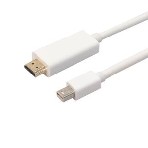 Adaptateur Mini DisplayPort vers HDMI pour Microsoft Windows Surface /  Surface Pro (1, 2, 3, 4) – Support 1080p et HD audio - Blanc
