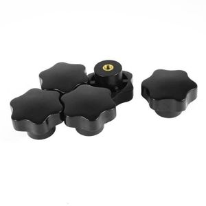 4pcs Serrage de Vis Bouton 48 mm Dia prune Hex Forme Poignées Bouton M8 × filetage 50 mm