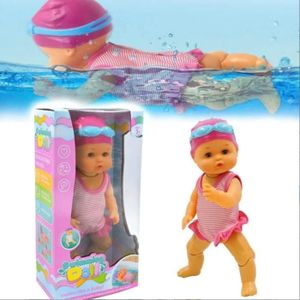 Celluloide 20 cm nager poupée jouet schwimmpuppe bebe jouets pour enfants 