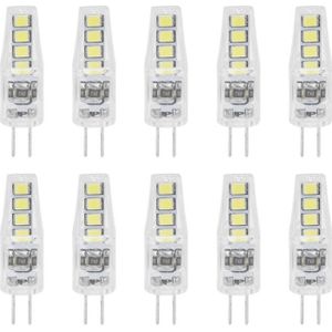 AMPOULE - LED EJ.life Ampoule LED 10 pièces G4 8LED lumière 2835 puces de lampe 2W 360 Angle PC ampoule pour bureau à domicile 220V(Lumière