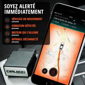 TRACAGE GPS Carlock Traceur GPS Voiture & Alarme Voiture. Anti